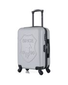 3 Valises 4 roues simples + Vanity Damon 75/65/55 cm grises