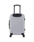 3 Valises 4 roues simples + Vanity Damon 75/65/55 cm grises