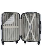 3 Valises 4 roues simples + Vanity Damon 75/65/55 cm grises