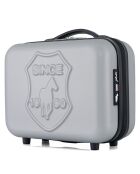 3 Valises 4 roues simples + Vanity Damon 75/65/55 cm grises