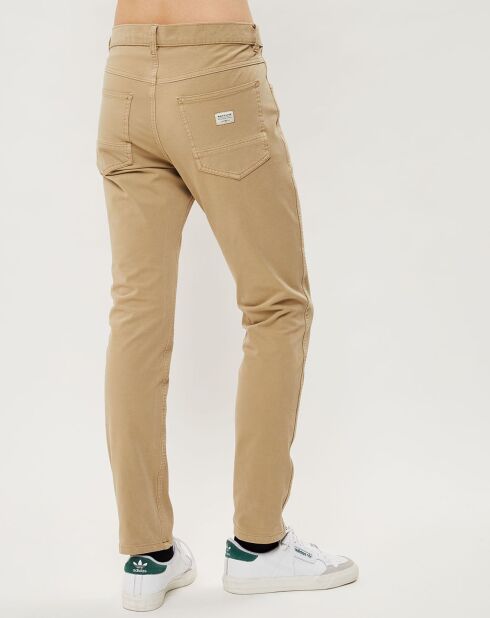 Pantalon Straight Stretch Krandy beige