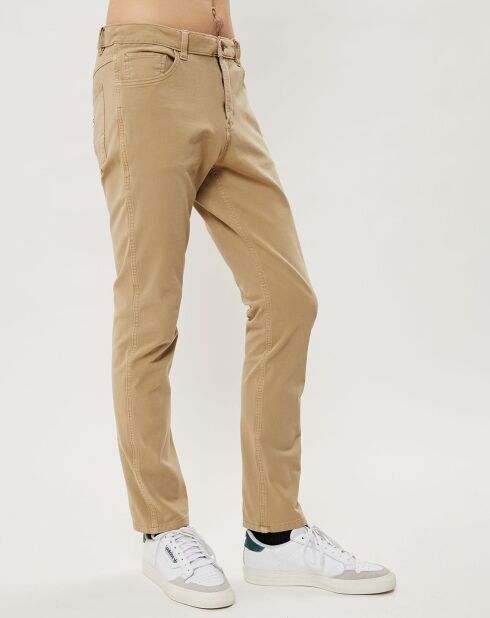 Pantalon Straight Stretch Krandy beige