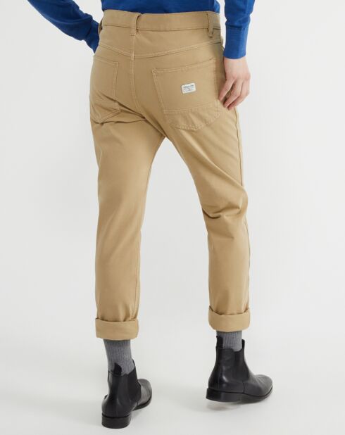 Pantalon Straight Stretch Krandy beige