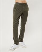 Pantalon chino Slim Krandi kaki