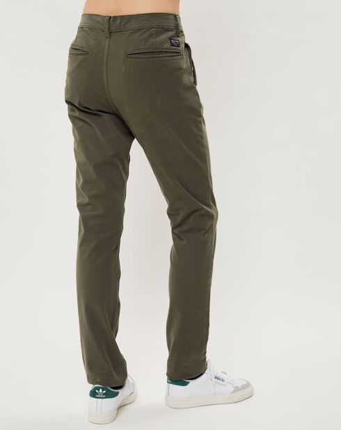 Pantalon chino Slim Krandi kaki