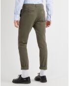 Pantalon chino Slim Krandi kaki