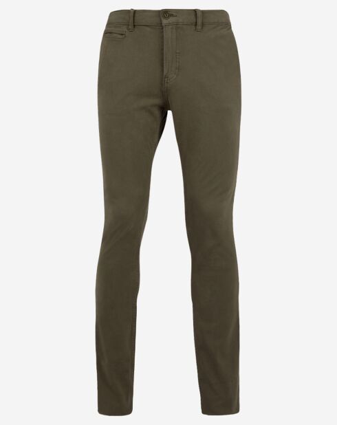 Pantalon chino Slim Krandi kaki