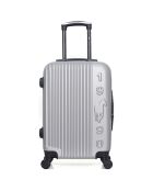 Valise Cabine 4 roues simples Liam 55 cm grise