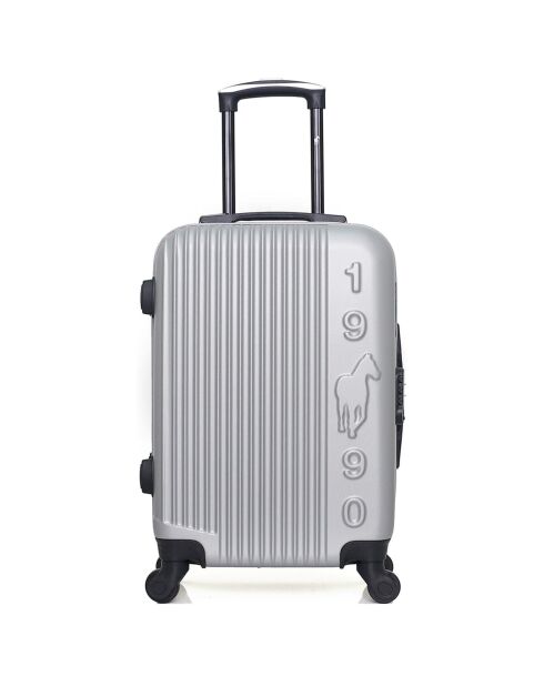 Valise Moyen Séjour 4 roues simples Liam 65 cm grise