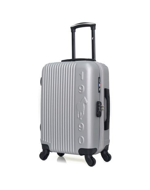 Medium Stay Suitcase 4 enkele wielen Liam 65 cm grijs
