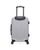 Valise Moyen Séjour 4 roues simples Liam 65 cm grise