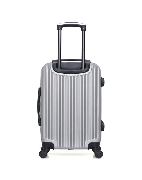 Valise Moyen Séjour 4 roues simples Liam 65 cm grise