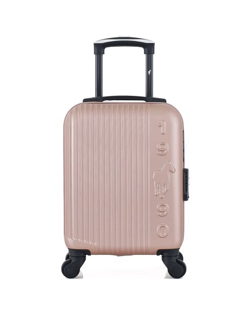 XS Cabinekoffer 4 enkele wielen Liam 46 cm roségoud