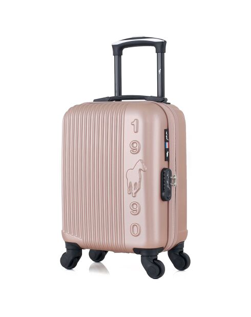 XS Cabinekoffer 4 enkele wielen Liam 46 cm roségoud