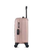 Valise Cabine XS 4 roues simples Liam 46 cm rose doré