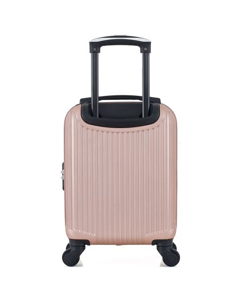XS Cabinekoffer 4 enkele wielen Liam 46 cm roségoud