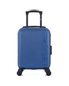 Valise Cabine XS 4 roues simples Liam 46 cm bleu marine