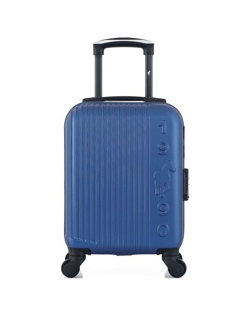 Valise Cabine XS 4 roues simples Liam 46 cm bleu marine