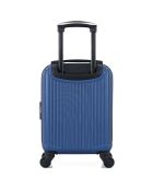 Valise Cabine XS 4 roues simples Liam 46 cm bleu marine