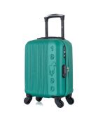 Valise Cabine XS 4 roues simples Liam 46 cm verte