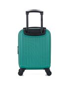 Valise Cabine XS 4 roues simples Liam 46 cm verte