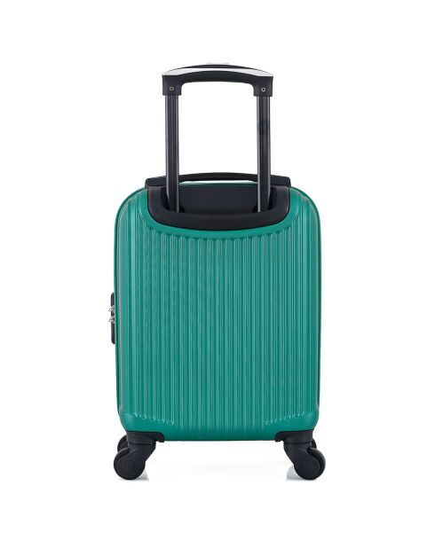 Valise Cabine XS 4 roues simples Liam 46 cm verte