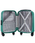 Valise Cabine XS 4 roues simples Liam 46 cm verte