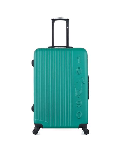 Valise Long Séjour 4 roues simples Liam 75 cm verte