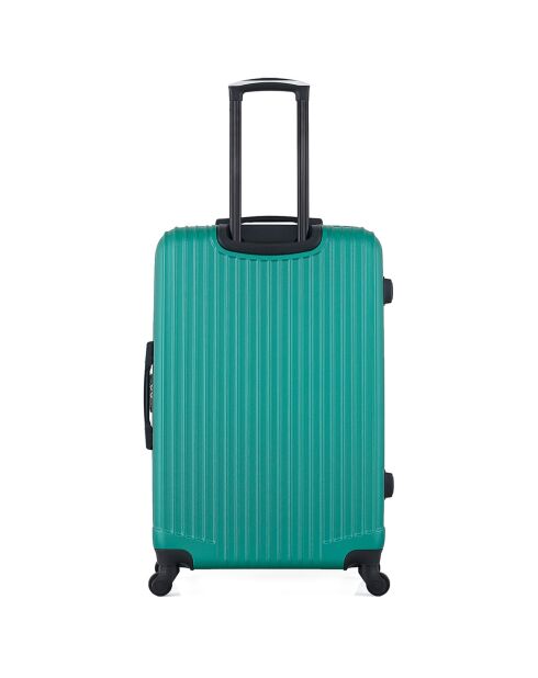 Valise Long Séjour 4 roues simples Liam 75 cm verte