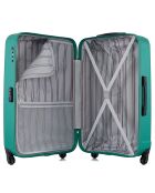 Valise Long Séjour 4 roues simples Liam 75 cm verte