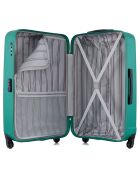 Valise Cabine 4 roues simples Liam 55 cm verte