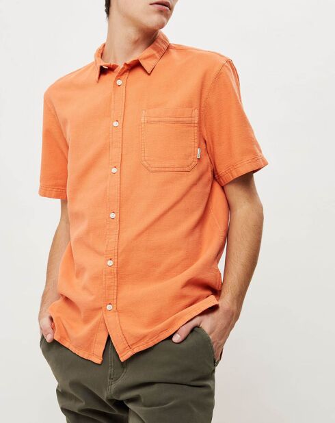 Chemise droite Time Box orange