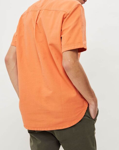 Chemise droite Time Box orange