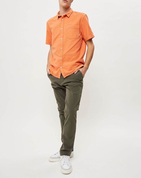Chemise droite Time Box orange