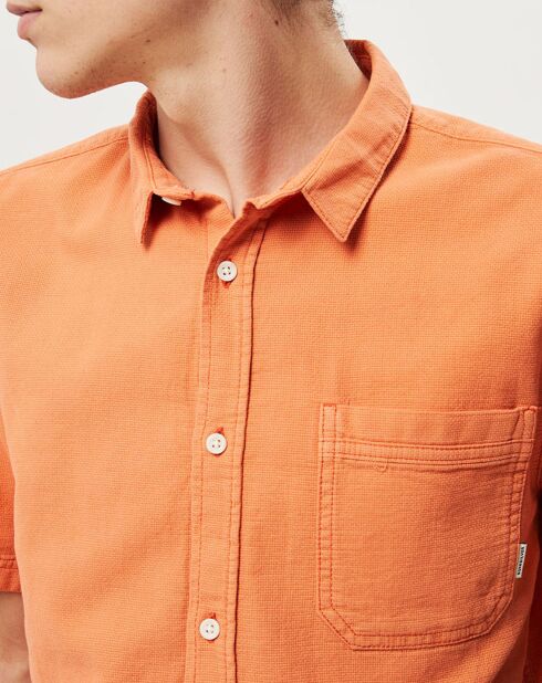 Chemise droite Time Box orange