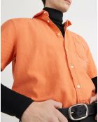 Chemise droite Time Box orange