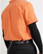 Chemise droite Time Box orange