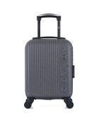 4 Valises 4 roues simples Liam-M 75/65/55/46 cm gris foncé