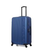 4 Valises 4 roues simples Liam-M 75/65/55/46 cm bleu marine