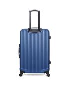 4 Valises 4 roues simples Liam-M 75/65/55/46 cm bleu marine