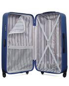 4 Valises 4 roues simples Liam-M 75/65/55/46 cm bleu marine