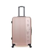 4 Valises 4 roues simples Liam-M 75/65/55/46 cm rose doré