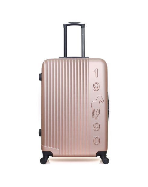 4 koffers met één wiel Liam-M 75/65/55/46 cm roségoud