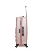 4 Valises 4 roues simples Liam-M 75/65/55/46 cm rose doré
