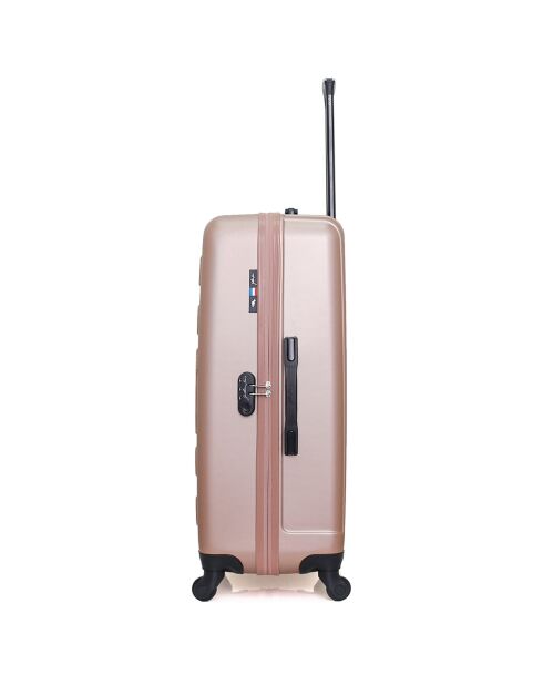 4 koffers met één wiel Liam-M 75/65/55/46 cm roségoud