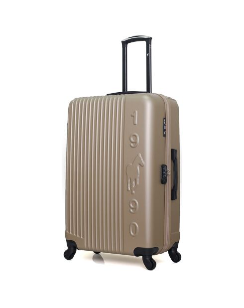 4 valigie singole Liam-M 75/65/55/46 cm beige a 4 ruote