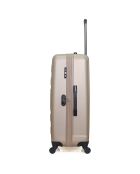 4 Valises 4 roues simples Liam-M 75/65/55/46 cm beiges