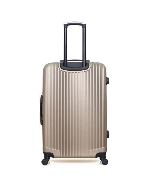 4 valigie singole Liam-M 75/65/55/46 cm beige a 4 ruote