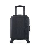 4 Valises 4 roues simples Liam-M 75/65/55/46 cm noires
