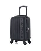 4 Valises 4 roues simples Liam-M 75/65/55/46 cm noires